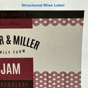 Structured wine Etikett testrull - 4 meter